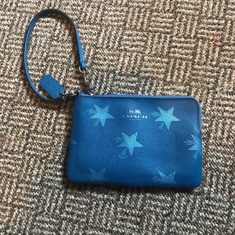 Blue Star Coach Wristlet